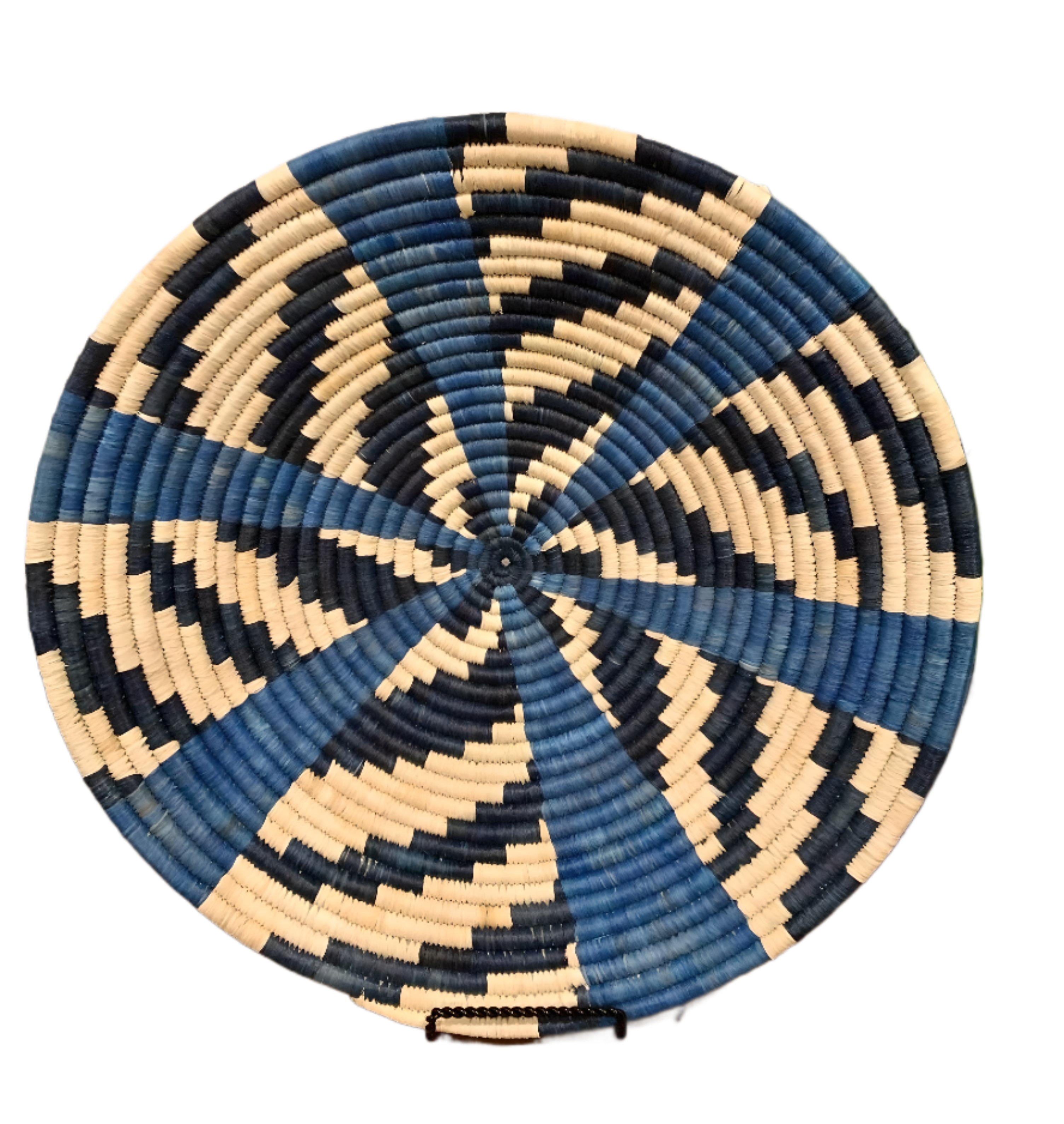 Raffia Home Decor Baskets-Blue