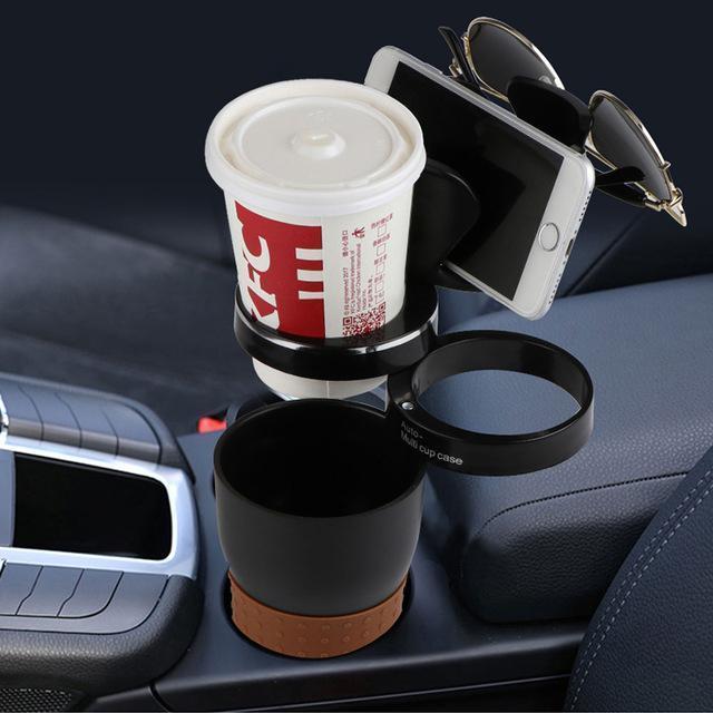 Car, Truck Drink Water Cup Bottle Can Holder Door Mount Stand ABS Rubber