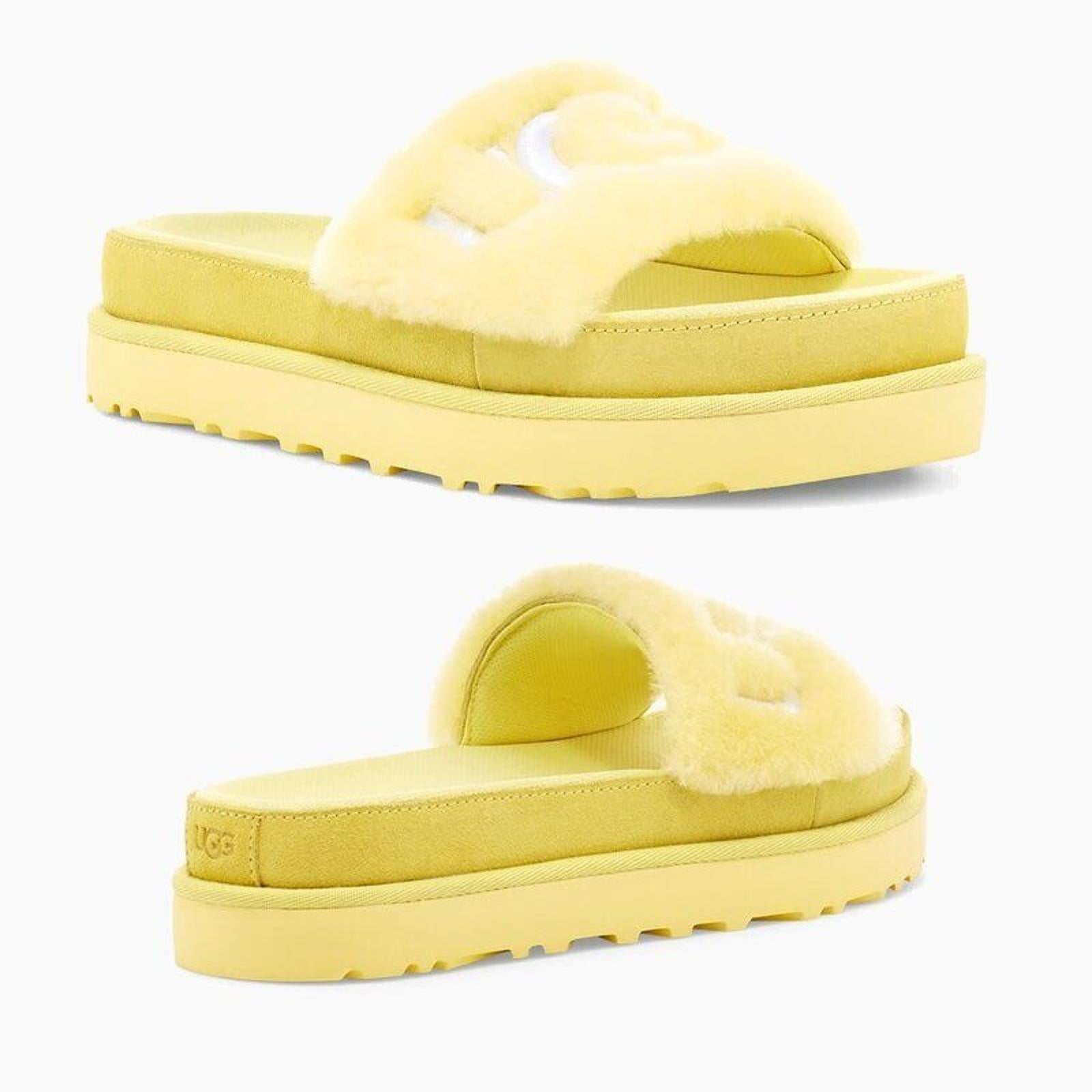 Authentic UGG Women's Laton Fur Slide Sandal  Margarita Sz-7