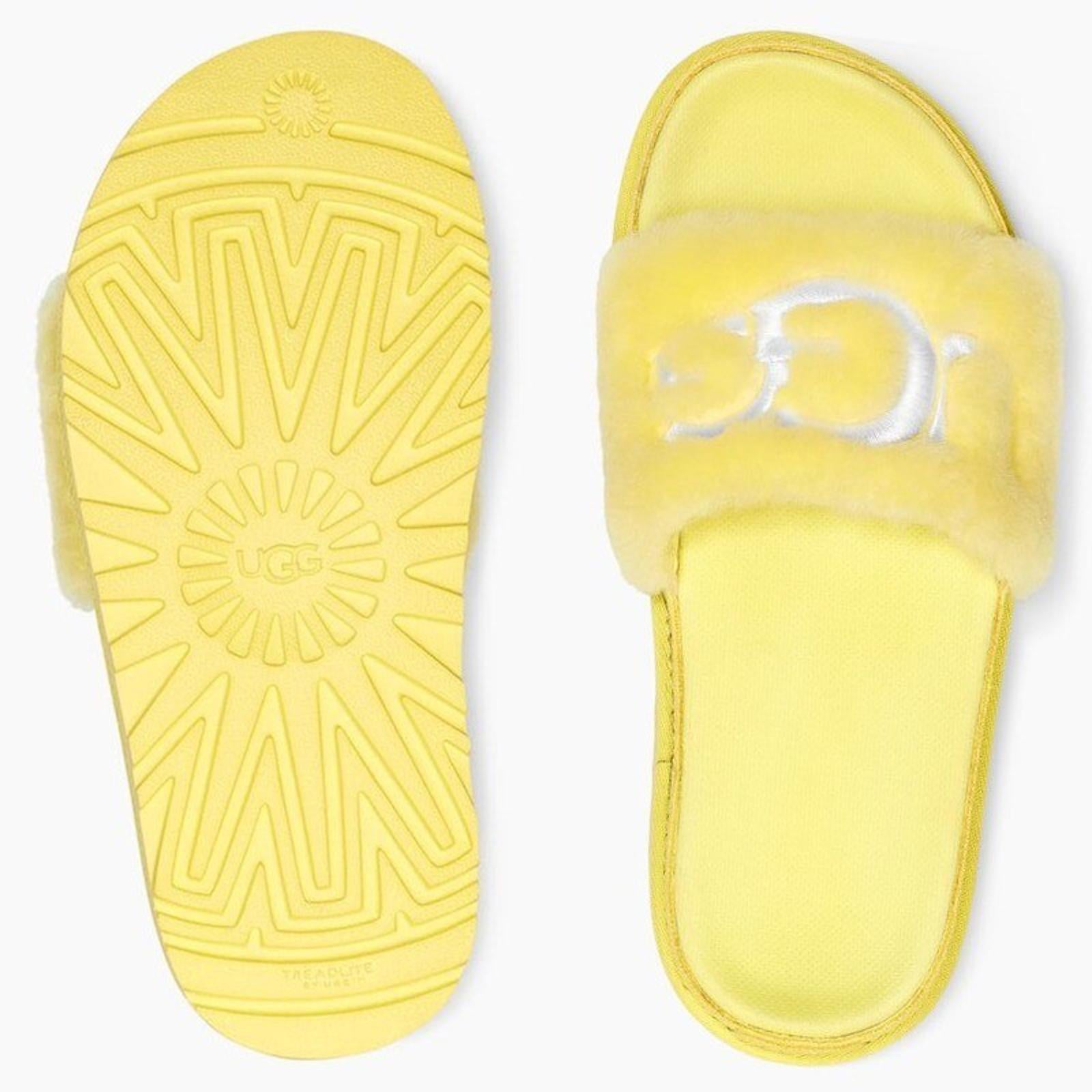 Authentic UGG Women's Laton Fur Slide Sandal  Margarita Sz-7