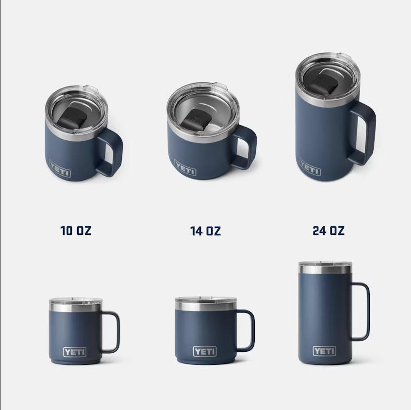 AUTHENTIC YETI Rambler 14 oz Stainless Steel Mug with MagSlider Lid -  Sea Foam