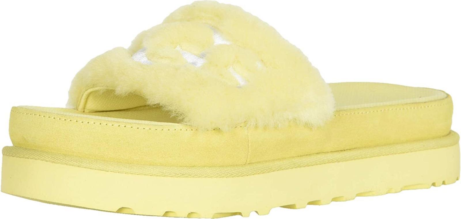 Authentic UGG Women's Laton Fur Slide Sandal  Margarita Sz-7